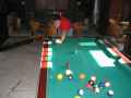 I played billiards for the first time, I really enjoyed it